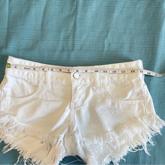 Billabong Laneway Cutoffs White Denim Size 3 - Picture 8 of 8
